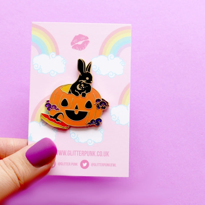 Halloween Rabbit Enamel Pin – Halloween Collection