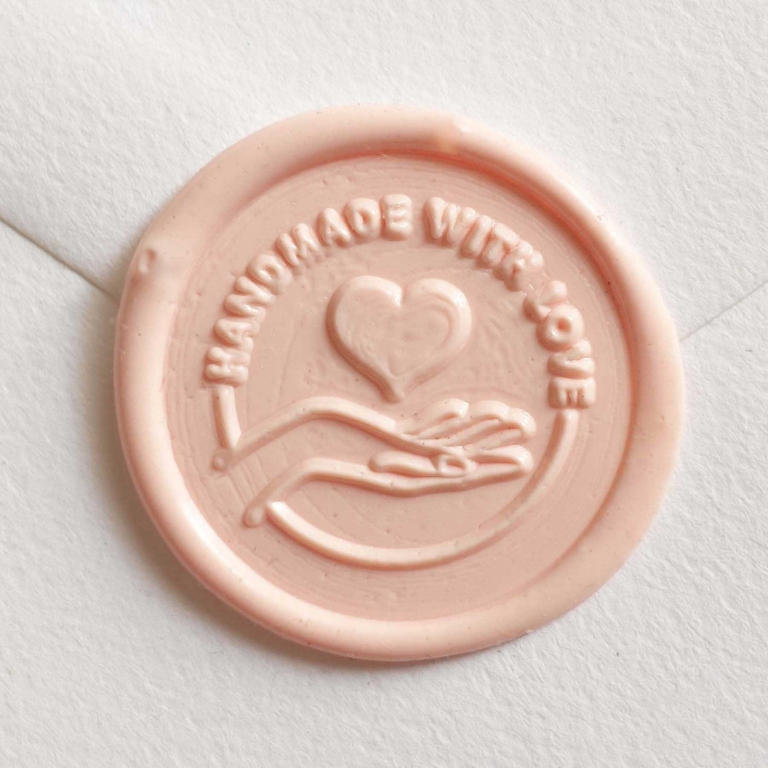 Handmade with Love Wax Seal Stamp with Handle