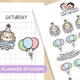 Happy Birthday Planner Stickers