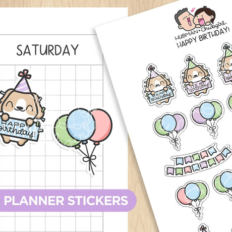 Happy Birthday Planner Stickers