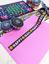 Happy Mail Black Washi Tape