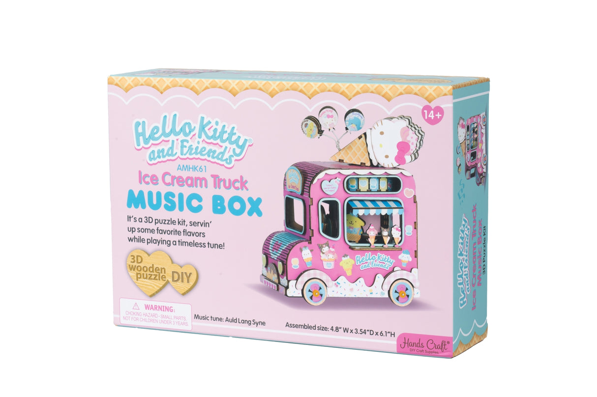 Hello Kitty® And Friends Ice Cream Truck | 3D Wooden Music Box Puzzle