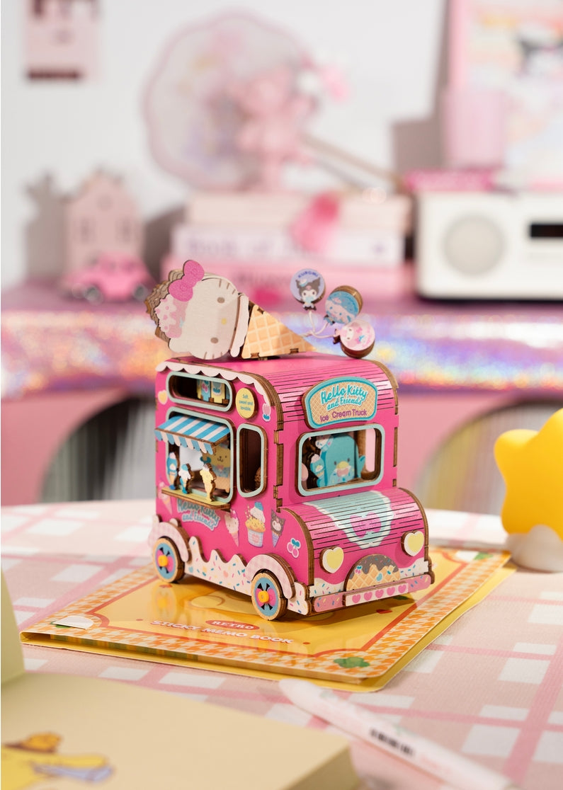 Hello Kitty® And Friends Ice Cream Truck | 3D Wooden Music Box Puzzle