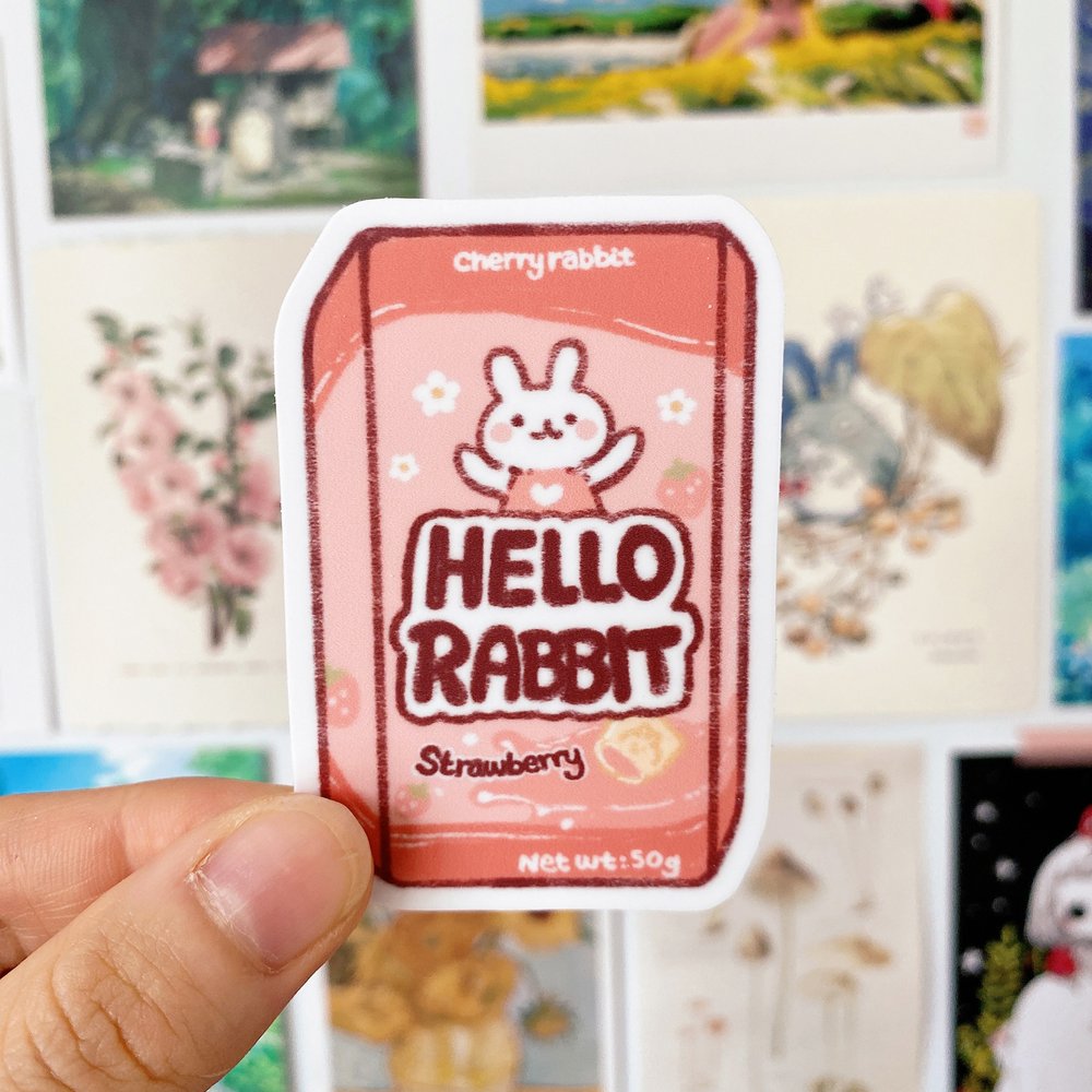 Hello Rabbit Sticker