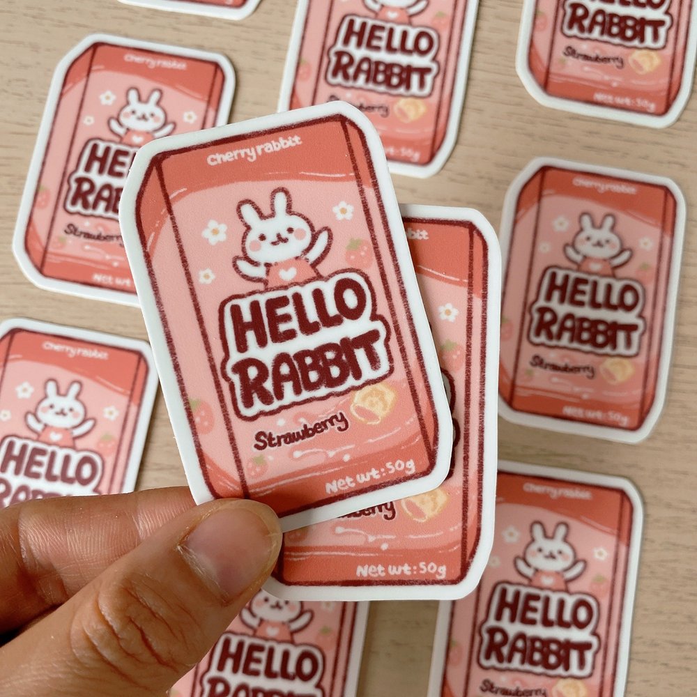 Hello Rabbit Sticker