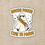 Pegatina "Hocus Pocus: Es hora de concentrarse" 