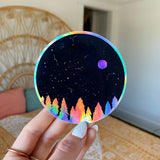 Holographic Night Sky Sticker