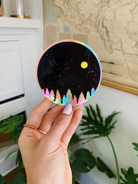 Holographic Night Sky Sticker