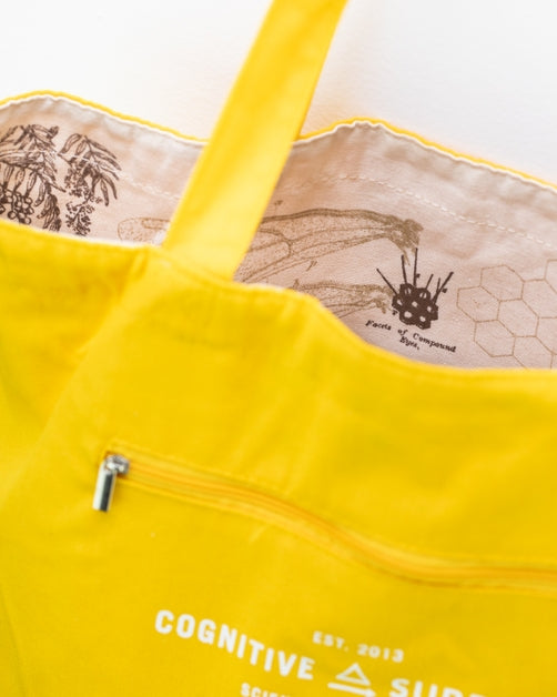 Bolso de lona con estampado de abejas para el hombro