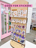 Double Sided Counter Spinner Rack Display for stickers and pins Little Craft Place