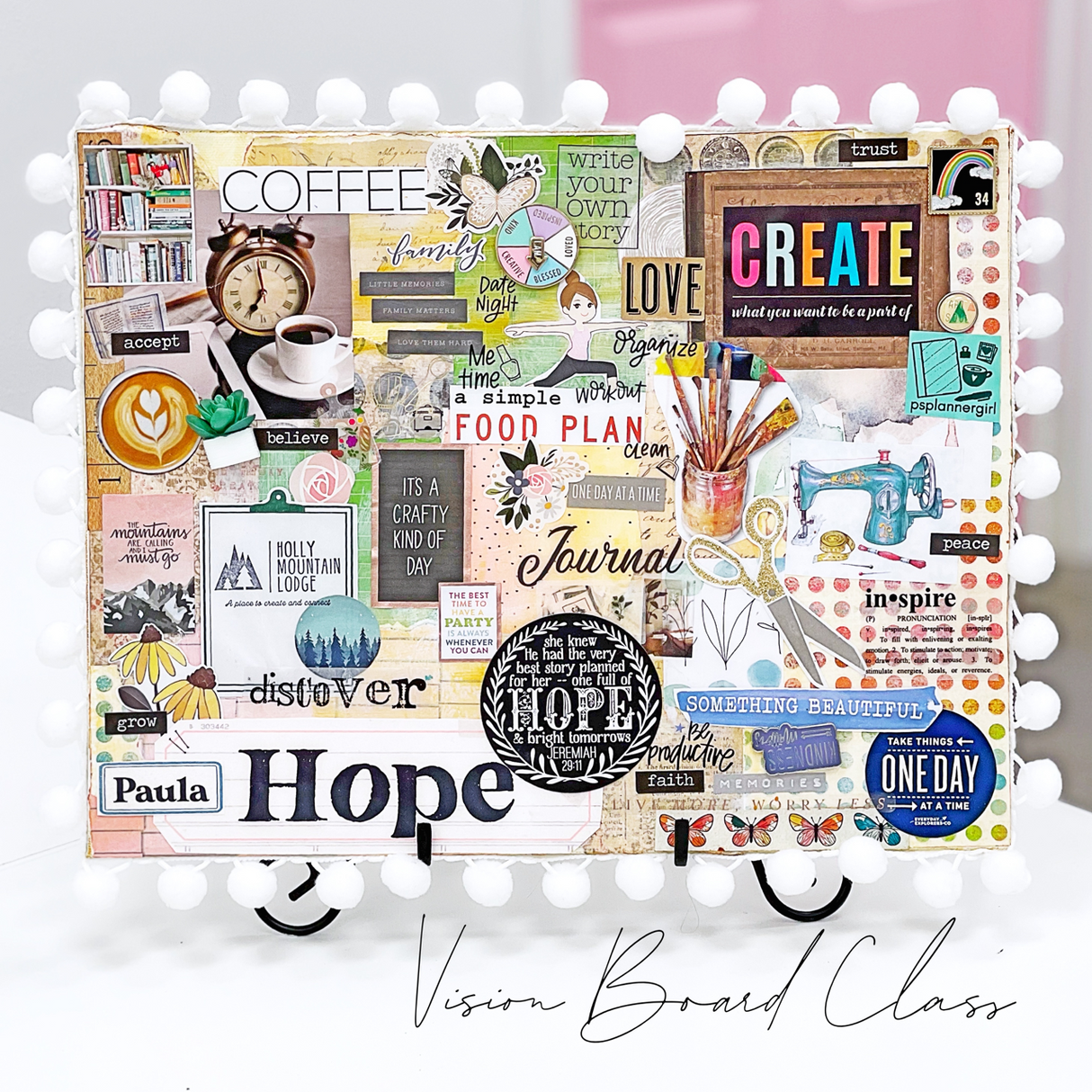 Little Craft Place Vision Board Workshop 2024