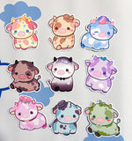 Ice Cream Cow Mini Sticker