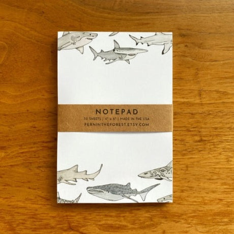 Illustrated Shark Market Notepad