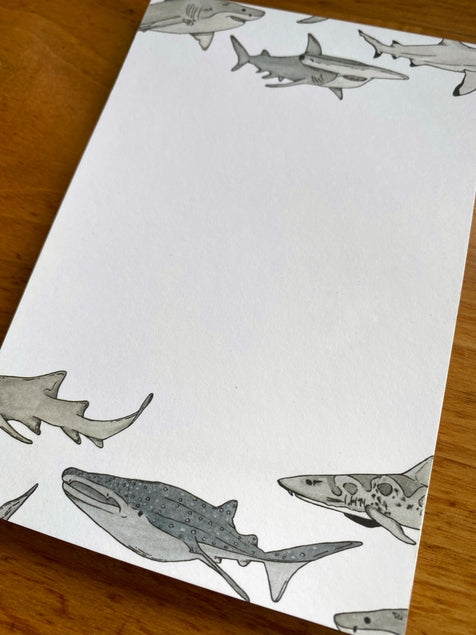 Illustrated Shark Notepad