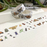 Cinta washi con forma de insectos 