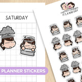 hubmanchubgirl. It's A Bad Day Planner Stickers