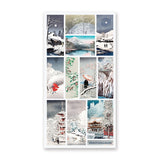 Japanese Print Winter Scenes Sticker Sheet