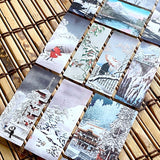 Japanese Print Winter Scenes Sticker Sheet