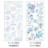 Japanese Sticker Clear Stream Color