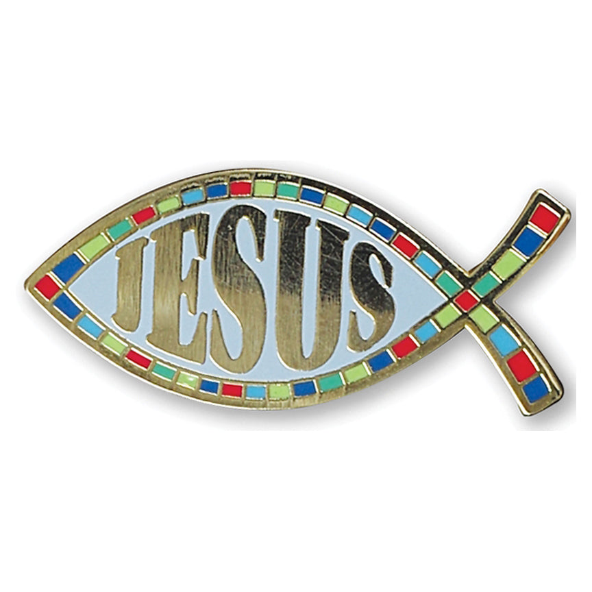 Jesus Fish (Ichthys) Hard Enamel Pin