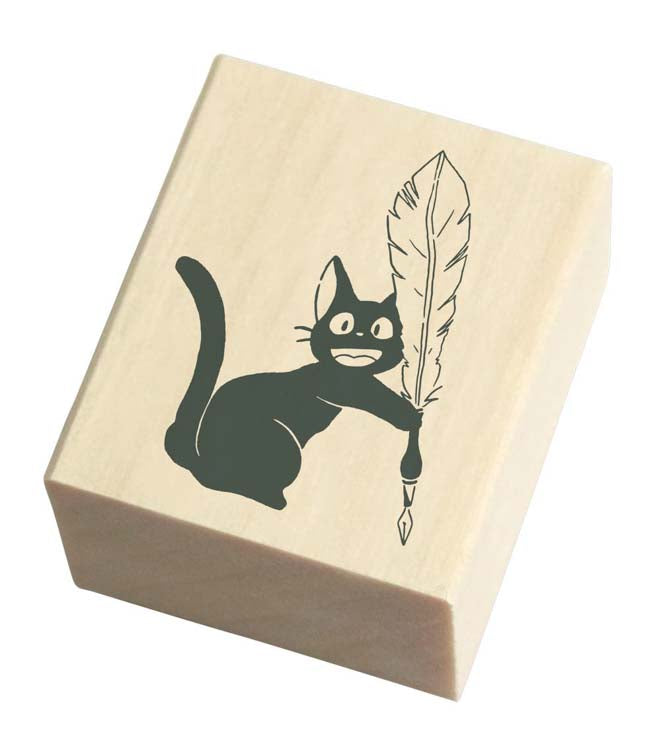 Jiji and Fountain Pen Rubber Stamp