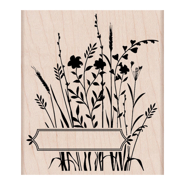 Wild Flower Label Stamp