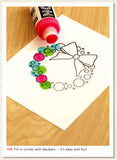 Color a Wreath Stamp