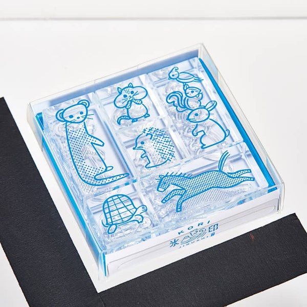 KORI JIRUSHI Crystal Clarity Stamp Set- Animals