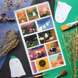 Kawaii Ghost Stamps Sticker