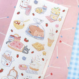 Kawaii Pet Picnic Sticker Sheet