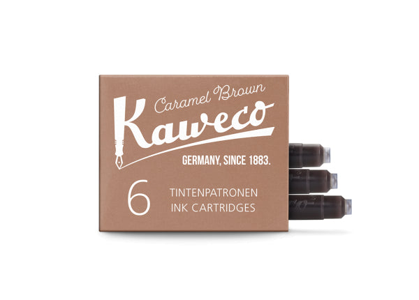 Kaweco 6-Pack Ink Cartridge Caramel Brown