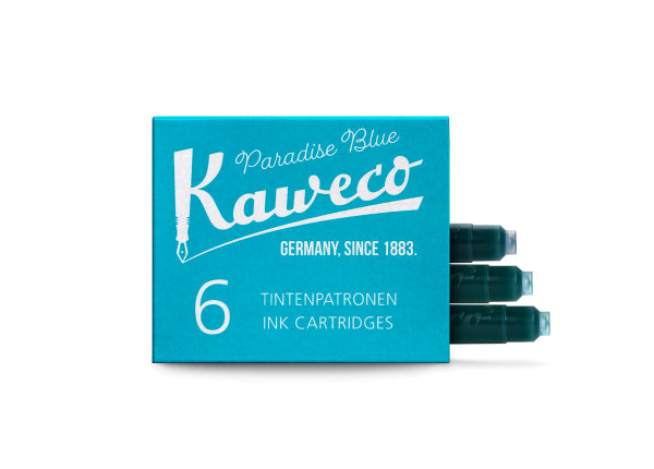 Kaweco 6-Pack Ink Cartridge Paradise Blue