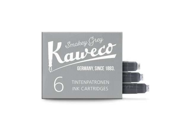 Paquete de 6 cartuchos de tinta Kaweco Smokey Grey