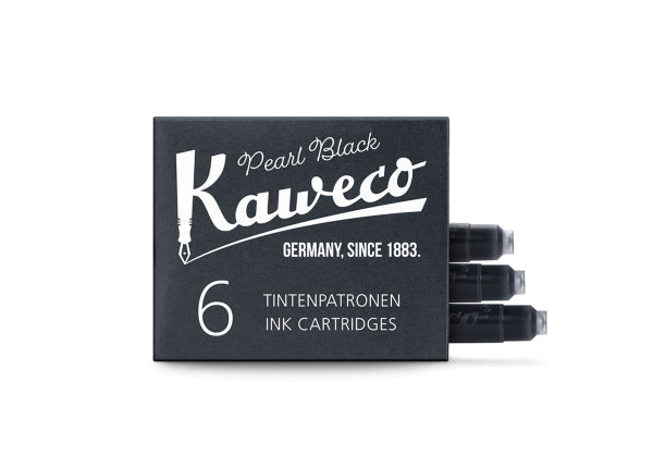 Kaweco 6-Pack Ink Cartridge Black Pearl