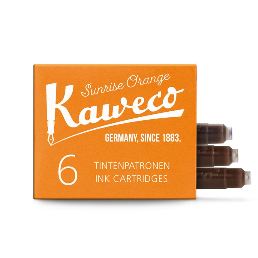 Kaweco Ink Cartridges 6-Pack Sunrise Orange