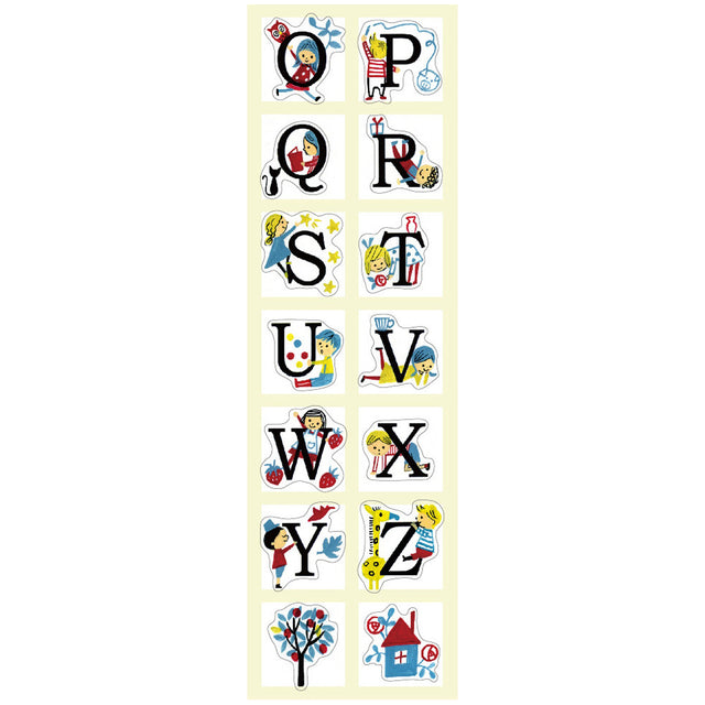 Kids Alphabet O - Z Sticker