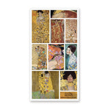 Hoja de pegatinas de los clásicos de Klimt