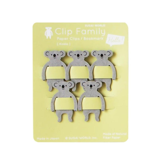 Koala Clip Family Paperclip / Bookmark