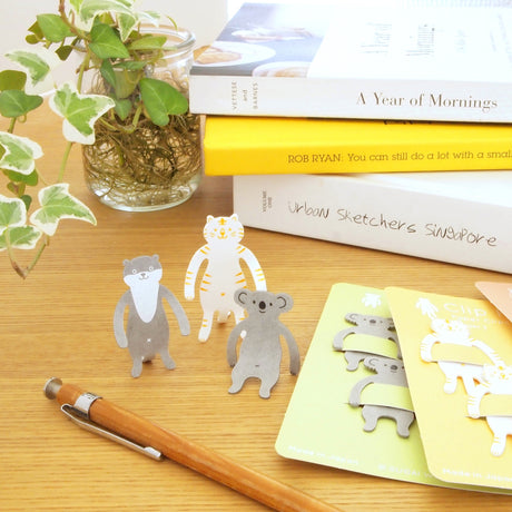 Clip de papel/marcador de libros con la familia Koala Clip