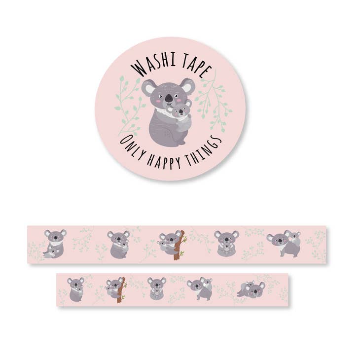 Cinta washi de osos koala