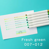 Kobaru Maru Liner Dot Markers Fresh Green Set of 6