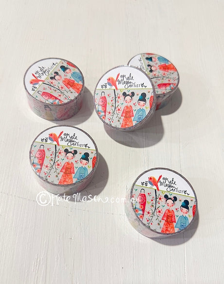 Cinta washi Kokeshi 