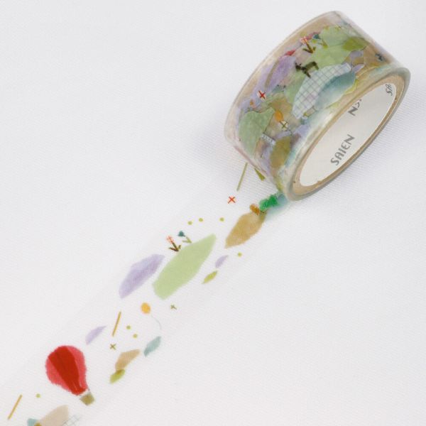 Saein Hot Air Balloon Kumonoue Tamura Miki Clear PET Tape