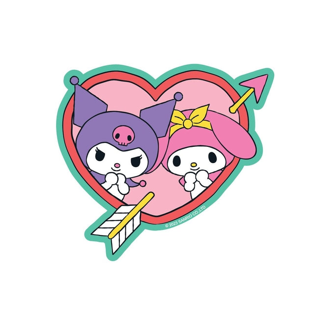 Kuromi And My Melody Sweethearts Vinyl Sticker