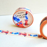 Lava Lamp Washi Tape Bloemkolie