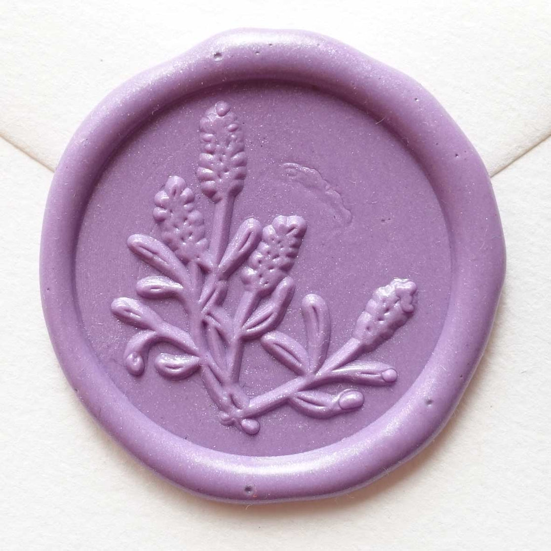 Lavender Flowers Wax Seal Stamp with Handle