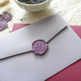 Lavender Flowers Wax Seal Stamp with Handle