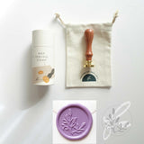 Lavender Flowers Wax Seal Stamp with Handle