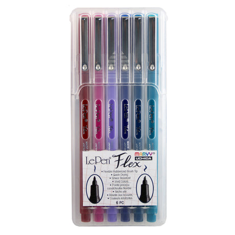 Le Pen Flex Jewel Set 6/Pkg Uchida