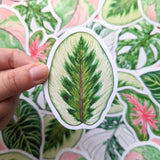 Tropical Leaves Sticker Pack - Set of 6